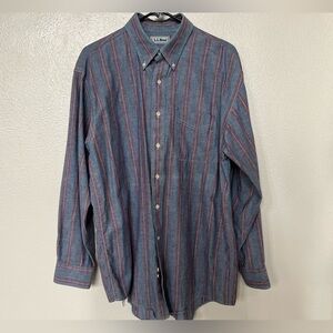 L.L. Bean striped Button Down